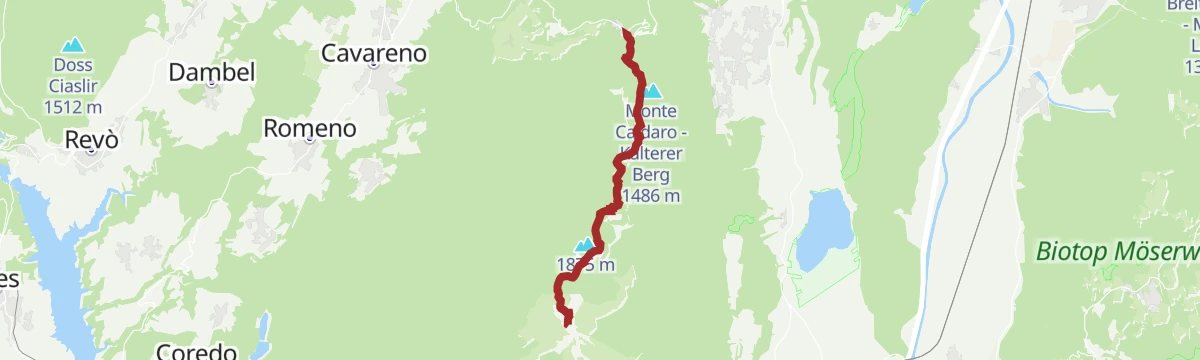 Route map: Mendel - Roen